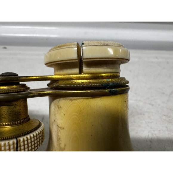 Antique Theater Opera Glasses Binoculars With Carrying Case - Picture 11 of 16